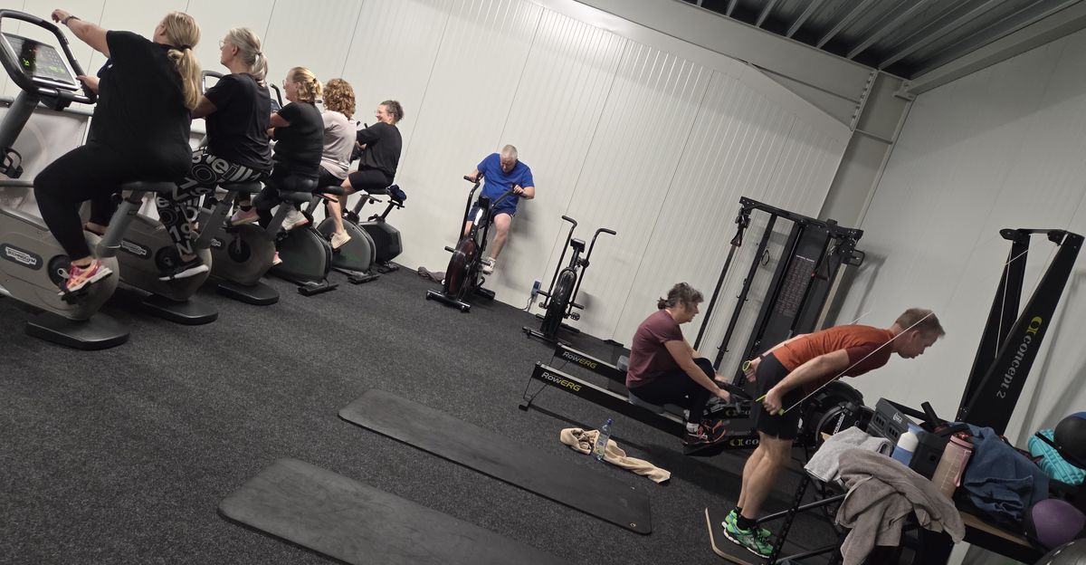 Cardiotraining op de fietsen bij Fitness Bemmel